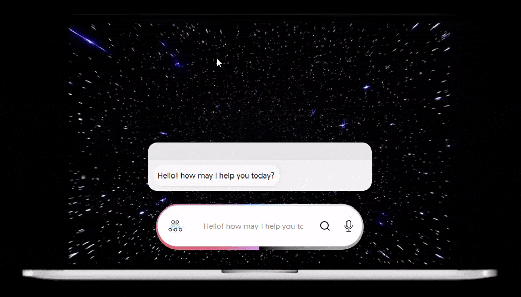 TheBar AI assistant running on desktop - AI desktop automation tool